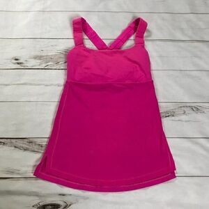 Lululemon Womens Pink Wide Strap Camisole Tank Top